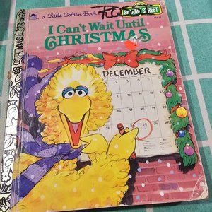 Vintage Christmas Little Golden Book I can't wait until Christmas